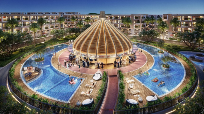 Nhơn Hội New City được đầu tư nhiều tiện ích cao cấp. Ảnh phối cảnh dự án Nhơn Hội New City.