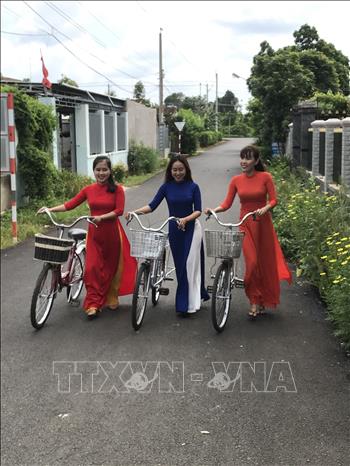 Một tuyến đường nông thôn mới tại xã Xuyên Mộc, huyện Xuyên Mộc, tỉnh Bà Rịa-Vũng Tàu. Ảnh: Hoàng Nhị/TTXVN
