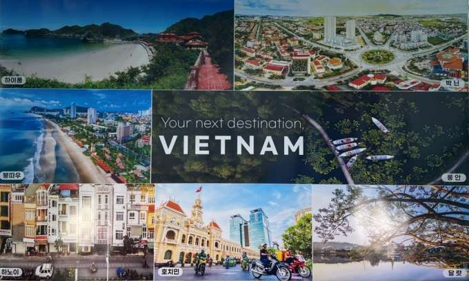 Hình ảnh quảng bá du lịch Việt Nam tại tuần lễ Busan - Asean 2021 (ảnh: Sở Du lịch TP.HCM)