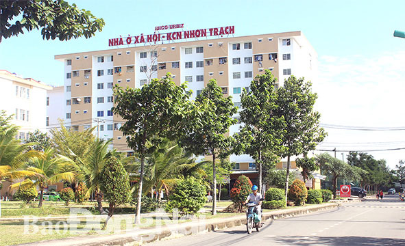 Khu nhà ở cho công nhân mua, thuê ở TT.Hiệp Phước (H.Nhơn Trạch). Ảnh: H.Giang