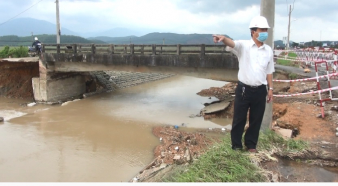 Đập Đồng Cam - công trình thủy nông lớn nhất tỉnh Phú Yên bị hư hại nghiêm trọng
