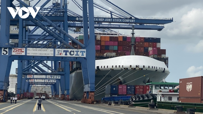 Cụm cảng Cái Mép đang có 7 dự án cảng container đi vào hoạt động (Ảnh: Lưu Sơn)