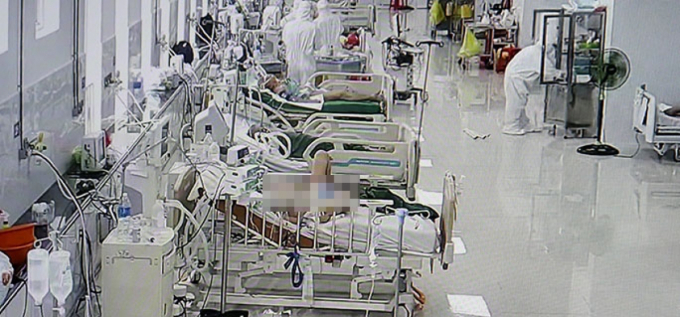 Bệnh nhân COVID-19 điều trị tại Bệnh viện Đa khoa Thống Nhất (Ảnh: CDC Đồng Nai)