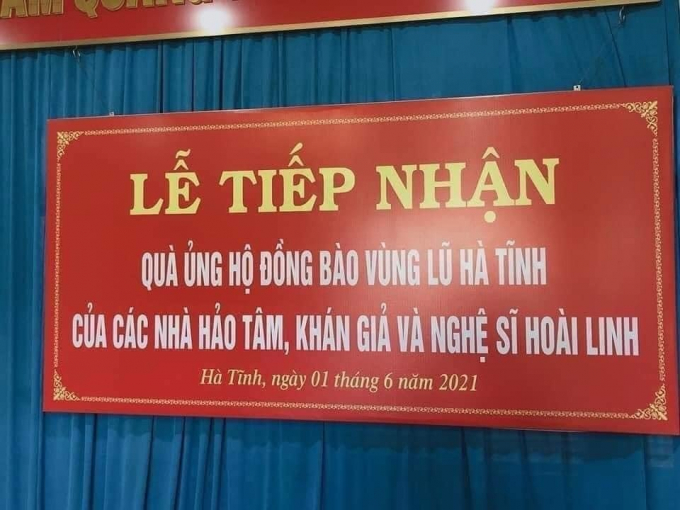 Đến tháng 6/2021 đại diện của nghệ sĩ Hoài Linh đã trao 15,2 tỷ đồng cho chính quyền các tỉnh miền Trung