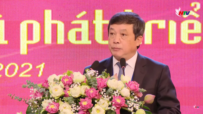 Ông Đoàn Văn Việt, Thứ trưởng Bộ Văn hóa, Thể thao và Du lịch. (Ảnh: Chụp màn hình sự kiện).