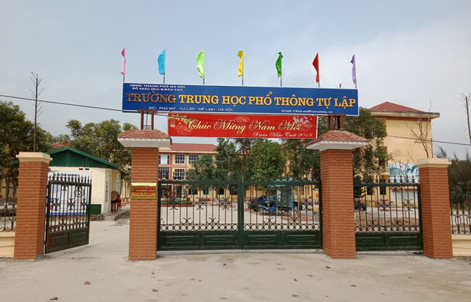 Trường THPT Tự Lập, Mê Linh, Hà Nội. (Ảnh: Facebook THPT Tự Lập)