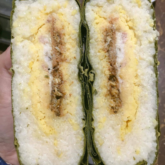 Bánh chưng nhân cá kho (Ảnh: Phụ Nữ Việt Nam)