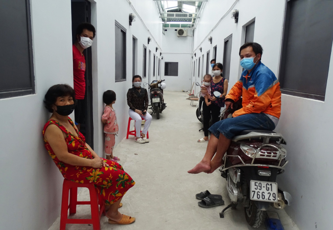 Một khu nhà trọ ở quận 12, tháng 9/2021. Ảnh: Hà An