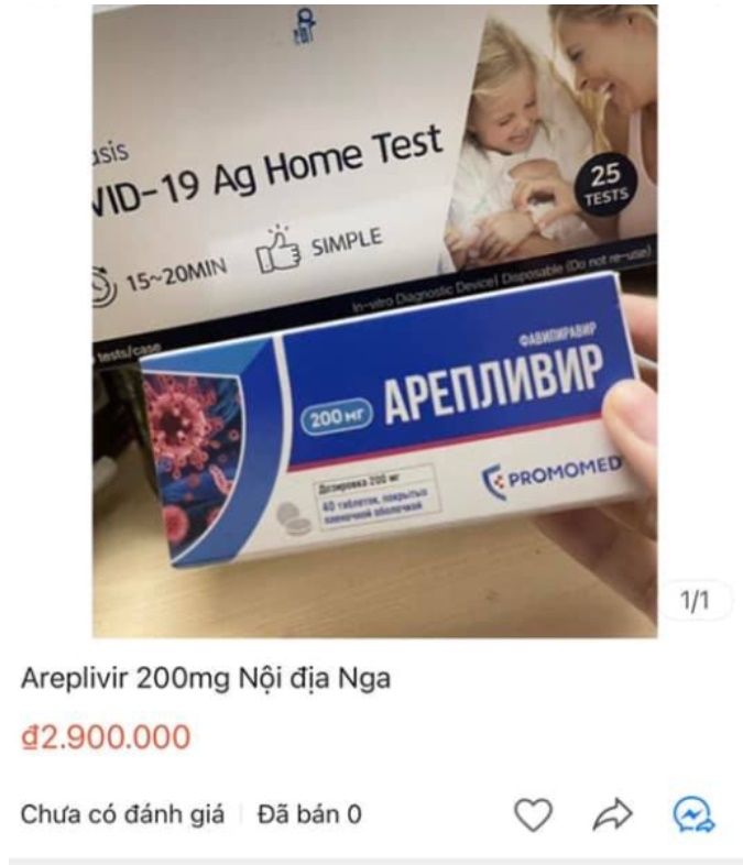 Thuốc Areplivir thành phần là Favipiravir