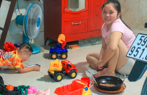 Nhiều gia đình ở khu trọ của bà Thanh đã lâu và không có ý định dời chỗ vì