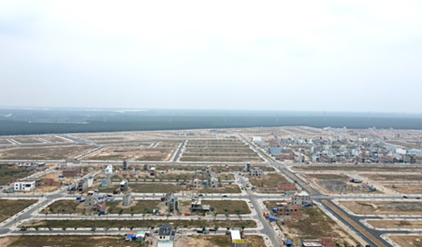 Khu tái định cư Lộc An - Bình Sơn, nơi bố trí tái định cư cho các hộ dân thuộc dự án Cảng hàng không quốc tế Long Thành sẽ hoàn thành xây dựng trong tháng 5-2022. Ảnh: P.Tùng