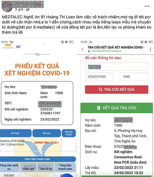 Anh Tr. đăng phản ánh lên mạng xã hội