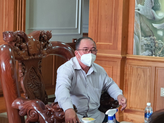 Ông Đặng Thanh Minh tại nhà riêng NGUYỄN LONG