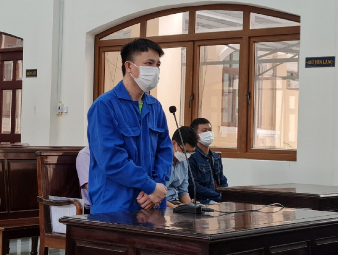 Bị cáo Tình tại phiên tòa sơ thẩm. Ảnh: VŨ HỘI
