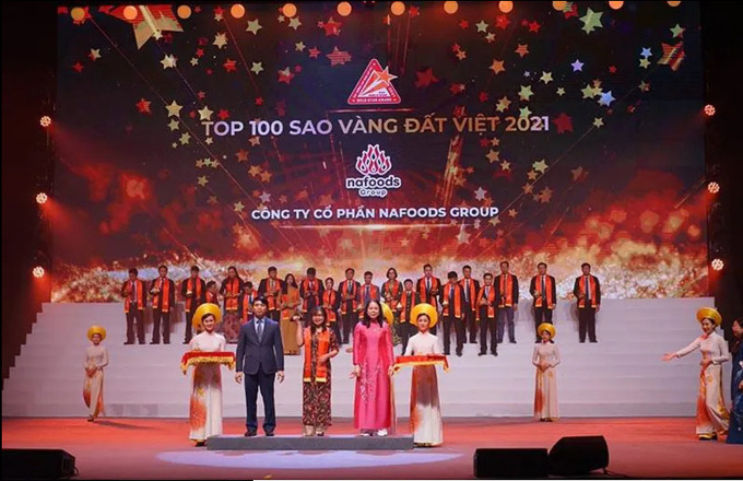 Giải thưởng Sao Vàng đất Việt 2021 gọi tên Nafoods - doanh nghiệp đầy 