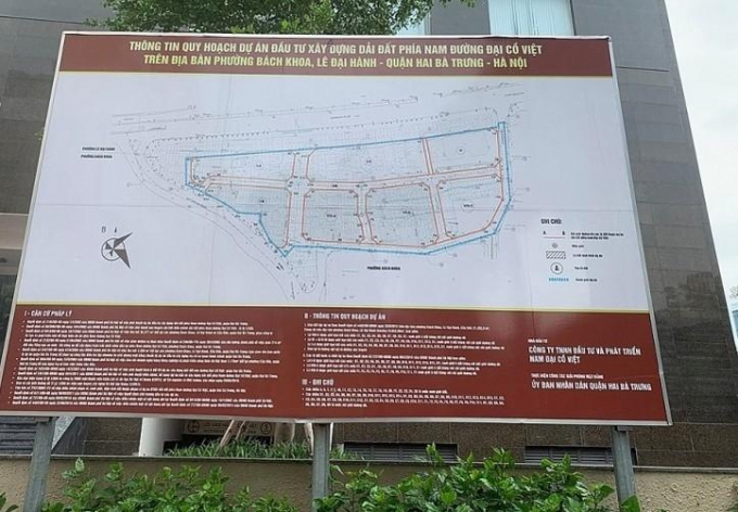 Dự án Đầu tư xây dựng dải đất phía Nam đường Đại Cồ Việt