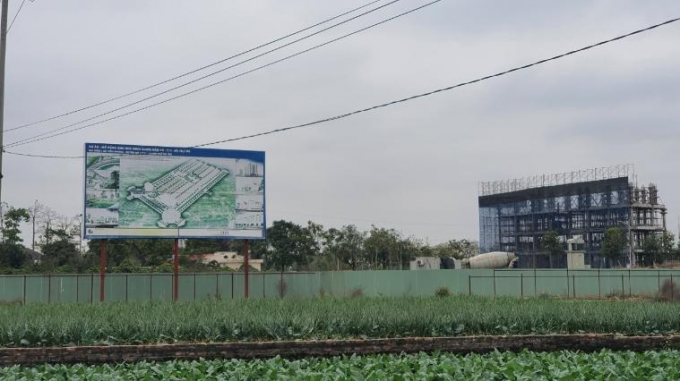 Dự án bất động sản tại xã Tiền Phong, huyện Mê Linh, Hà Nội. Ảnh: Kiên Trung