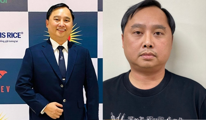 Đỗ Thành Nhân trước và sau khi bị bắt.