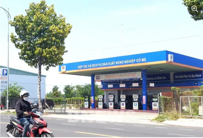 Cửa hàng kinh doanh xăng dầu của Hợp tác xã Dịch vụ Sản xuất nông nghiệp Gò Me. Ảnh: Nguyễn Văn Việt/TTXVN