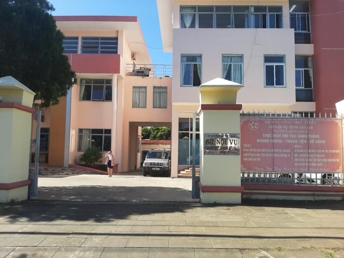 Sở Nội vụ Gia Lai, nơi bị can Tâm từng giữ vị trí giám đốc và để xảy ra sai phạm TRẦN HIẾU