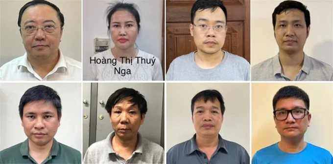 Các bị can trong vụ án.