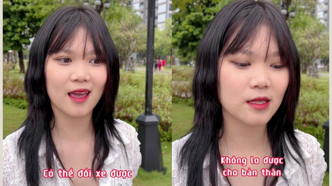 Cô gái Lê Nguyễn Tuyết Trinh cũng cho rằng phần trả lời trong đoạn clip phỏng vấn bị cắt ghép ẢNH CẮT TỪ MÀN HÌNH