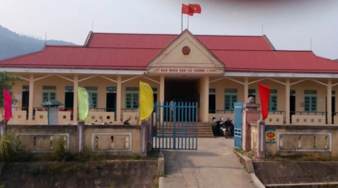 UBND xã Hướng Linh - nơi ông Dũng từng làm kế toán. Ảnh: xahuonglinh.quangtri.gov.vn