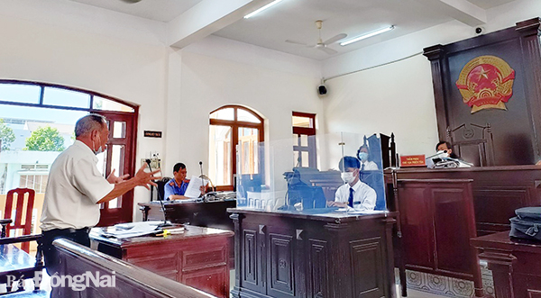 Bị cáo Ngô Anh Tuấn tại phiên tòa xét xử sơ thẩm hình sự