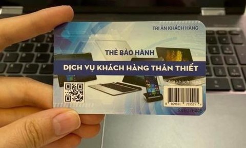 Thẻ bảo hành giả do kẻ gian tạo ra để trục lợi từ những nạn nhân cả tin CHỤP MÀN HÌNH