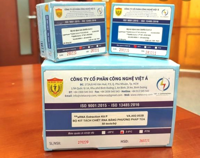 Kit test xét nghiệm của Công ty Việt Á CTV