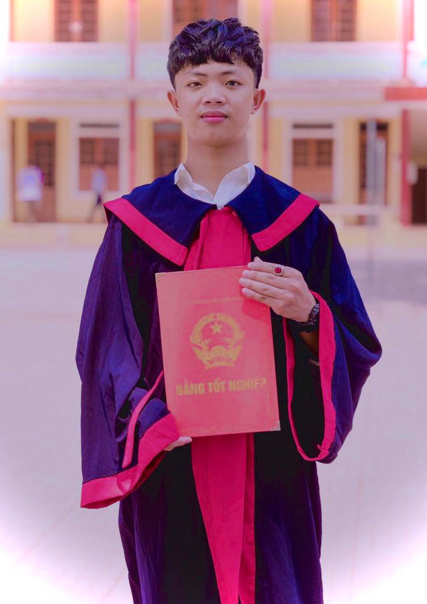Chân dung nam sinh Nguyễn Quang Lâm. Ảnh: NVCC