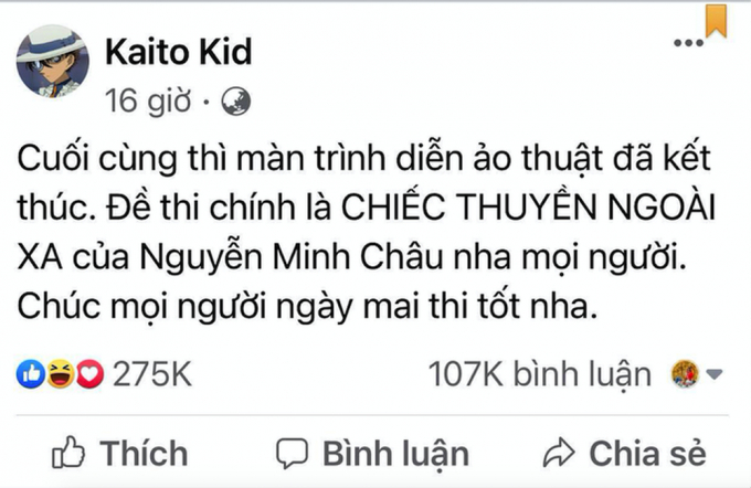 Ngay sau khi kết thúc môn thi ngữ văn, mạng xã hội xuất hiện thông tin lộ đề gây xôn xao dư luận.