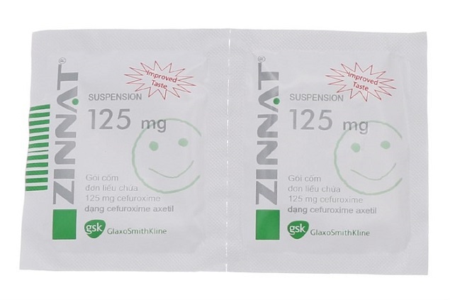 Thuốc kháng sinh cốm pha hỗn dịch uống Zinnat Suspension 125mg Ảnh: minh hoạ