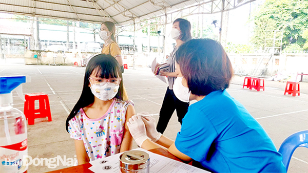 Tiêm vaccine phòng Covid-19 cho trẻ em trên địa bàn TP.Biên Hòa
