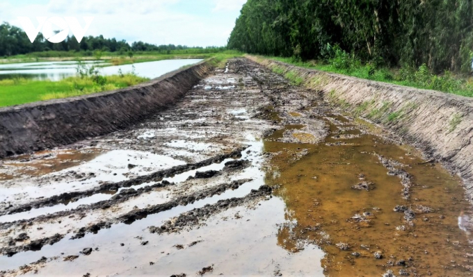 Một góc công trình sân đua bò xây dựng trái phép này.