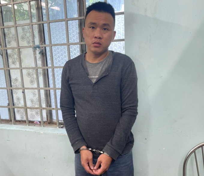 Nguyễn Quốc Hưng bị tạm giữ tại trụ sở Công an TP.Biên Hòa để điều tra hành vi mua bán trái phép ma túy LÊ BÌNH