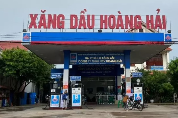 Cửa hàng xăng dầu nơi xảy ra sự việc. Ảnh: Hải Đăng