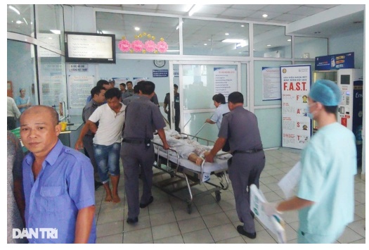 Bệnh viện Nhân dân Gia Định đã báo cáo sự việc bác sĩ cấp cứu bị hành hung cho Sở Y tế TPHCM và công an (Ảnh: Hoàng Lê).