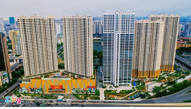Dự án D’Capitale Trần Duy Hưng của Tân Hoàng Minh, nơi Coteccons đang phải trích lập dự phòng nợ phải thu khó đòi 484 tỷ đồng. Ảnh: Việt Linh.