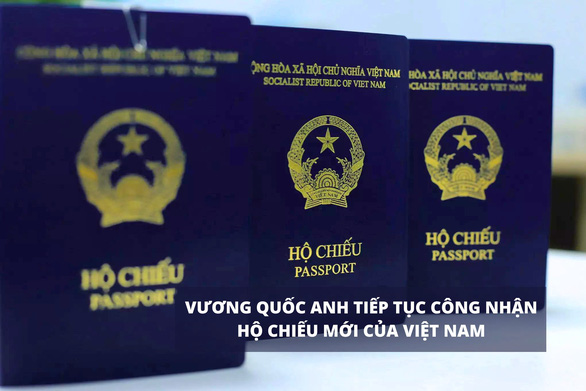 Thông báo ngày 3-8 trên Facebook của Đại sứ quán Anh tại Việt Nam cho biết Vương quốc Anh tiếp tục công nhận hộ chiếu mới của Việt Nam - Ảnh: Đại sứ quán Vương quốc Anh tại Việt Nam