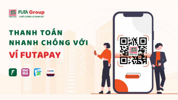 Giao diện thanh toán của app FUTA, Tập đoàn Phương Trang – FUTA Group đang phát triển