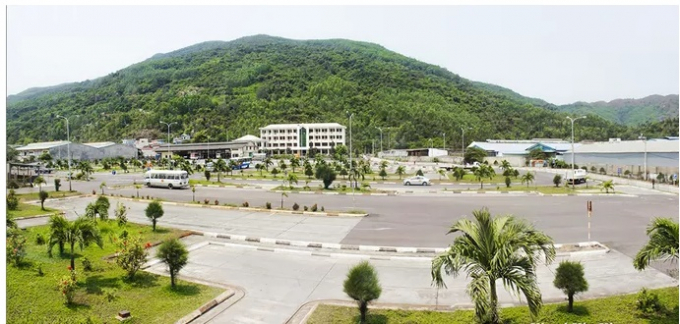 Sân tập lái tại Trung tâm Đào tạo nghiệp vụ giao thông vận tải Bình Định