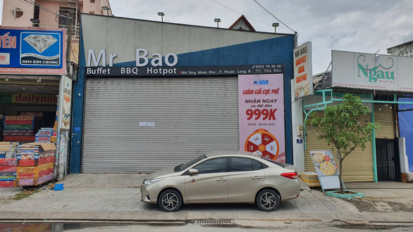 Chi nhánh nhà hàng Mr Bao (TP Thủ Đức), nơi xảy ra vụ ngộ độc methanol - Ảnh: MINH HÒA