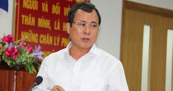 Cựu bí thư Tỉnh ủy Bình Dương Trần Văn Nam bị xét xử - Ảnh: TUẤN DUY