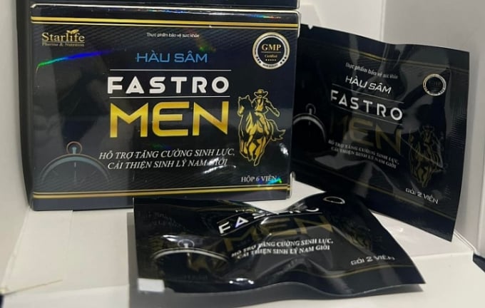 Sản phẩm Hàu sâm Fastro MEN có chứa chất cấm N-Desmethyl tadalafil.