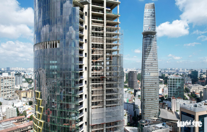 Tại thời điểm khởi công, dự án được dự báo sẽ trở thành tòa nhà cao thứ ba TP.HCM, chỉ sau Bitexco Financial Tower (68 tầng) và The One (55 tầng), trước khi Landmark 81 của Vingroup xuất hiện vào năm 2019 - Ảnh: NGỌC HIỂN