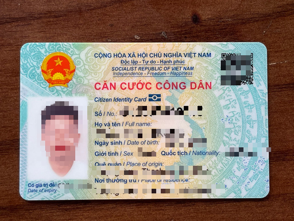 Thẻ căn cước công dân gắn chip - Ảnh: DANH TRỌNG