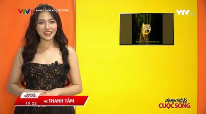 Trần Thanh Tâm gây bất ngờ khi xuất hiện ở vai trò MC truyền hình.