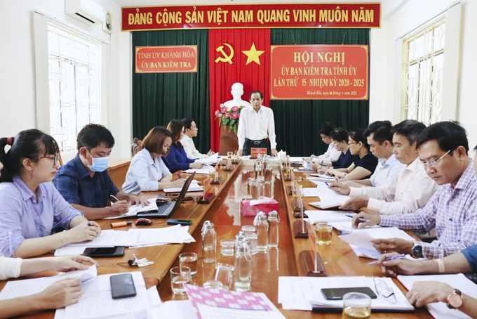 Hội nghị lần thứ 15, nhiệm kỳ 2020 - 2025 của UBKT Tỉnh ủy Khánh Hòa CTV