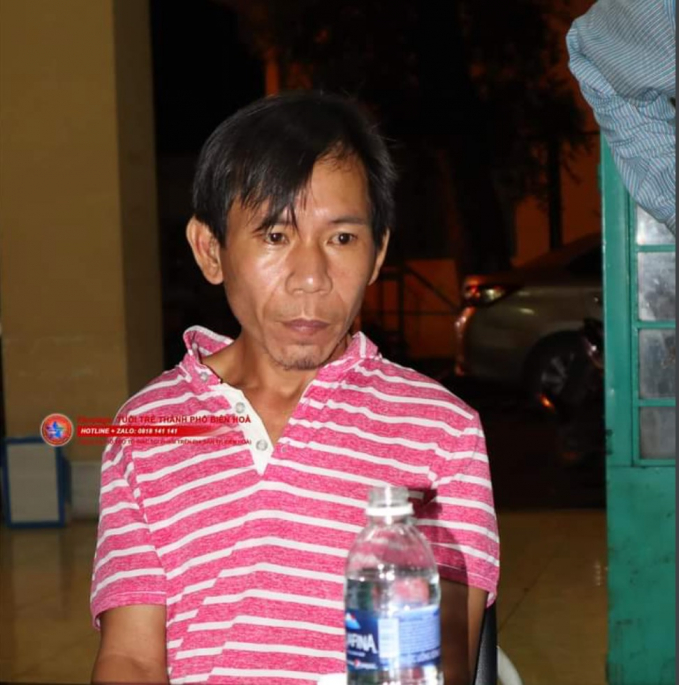 Lê Huy Dũng - Đối tượng cướp ngân hàng Vietcombank ở Đồng Nai bị bắt lúc 0h25 phút ngày 11.9. Ảnh: CA ĐN